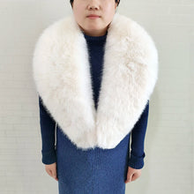 Women's Warm Fluffy Shawl Fashionable Artificial Fluffy Collar Scarve