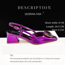 Queena Yan High-end Matching! Elegant Women's Shoes and Bag Shiny Big Rhinestone Wedding OL Luxury Fashion Shoes Good Quality