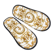 Custom Queen Of Absolutely Everything Gold Baroque Soft Memory Foam House Slippers Women Comfy Warm Anti-skid Sole Slipper