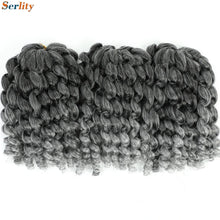 3 Packs Wand Curl Jamaican Bounce Crochet Hair 8inch T Purple 27 30 350 Bug Ombre Blonde Synthetic Jumpy Wand Curly Hair 60Roots