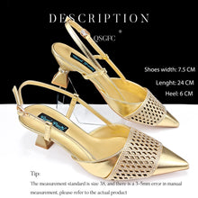 Nigeria Fashion Rhinestone-encrusted Ladies Party Shoes And Special bag High Heels And Dual Purpose Mini Bag Women's Shoes