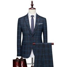2024 Men's Suit One Button (suit + Vest + Trousers) Fashion Wedding Business Leisure Career Work Formal Three-piece Set M-5XL