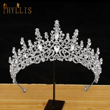 A195 Baroque Wedding Headband Crystal Bridal Crowns and Tiaras Hair Jewelry Accessories Women Rhinestone Headwears Queen Diadems