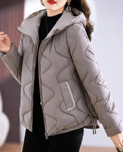 Winter Women Outerwear Hooded Cotton Parkas