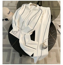 Sports Suit for Women, Autumn Fashion, Casual, Age Reducing, Western-style Zipper Sweatshirt, Wide Leg Pants Two-piece Set pants