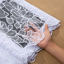 African Milk Silk Mesh Lace with Sequins 2025 French Net Lace Fabric Sewing Embroidered Lace Tulle Nigerian Women Wedding Dress