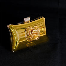 2024 Fashionable Designed Gold Elegant Shoe Bag Bright Banquet African Women's tie Pointed Toe High Heels Shoes Wedding Party