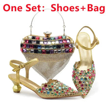Blue Nigeria Party Shoes and Bags for Women Ladies Shoe and Bag Set Latest Designers Pointed Toe Sexy Wedding Party Sandals