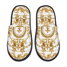 Custom Queen Of Absolutely Everything Gold Baroque Soft Memory Foam House Slippers Women Comfy Warm Anti-skid Sole Slipper