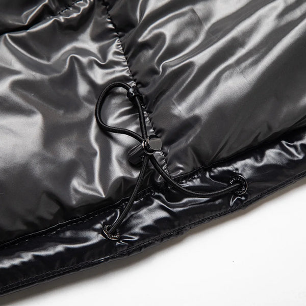 High Quality Outdoor Windproof Hooded Shiny Down Mens Jackets