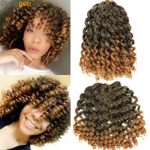 Ombre Jumpy Red Ginger Wand Curls Crochet Hair 1B 27 30 350 613 Purple Grey Colors jamaican twist braiding Hair 20 Strands/Pack