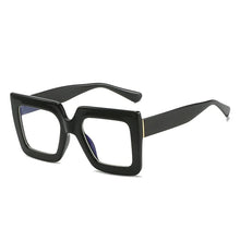 Big Oversized Square Eyeglass Frames Women Trendy Gradients Transparent Computer Optical Lenses Glasses Anti Blue Lens Eyewear