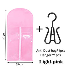 1Set Wig Storage Bag With Hanger Hair Bags With Plastic Hanger For Virgin Hair Black Wig Organizer Hangers For Multiple Wigs New