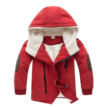 4-12 Years Winter Girls Jackets Keep Warm Thicken Christmas Coat 2023 Autumn Hooded Zipper Thickened Long Outerwear Kids Clothes