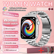 2025 AI Diagnosis NFC Smart Watch Women 1.85 inch AMOLED Blood pressure Heart Rate Temperature BT call Smartwatches Men For IOS