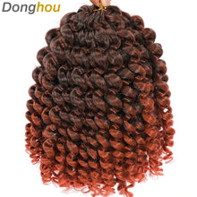 Ombre Jumpy Red Ginger Wand Curls Crochet Hair 1B 27 30 350 613 Purple Grey Colors jamaican twist braiding Hair 20 Strands/Pack