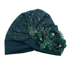 Elegant African Turban Cap with Shiny Rhinestone Ready to Wear Nigeria Auto Gele Headtie Party Women's Head Wrap Bonnet Turbante