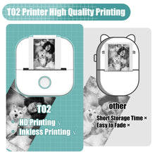 Phomemo T02 Pocket Printer Mini Portable Label Maker Self-adhesive Sticker mini impresora portatil impresora etiqueta adhesivas