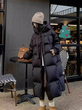 Women's Fashionable Long Winter Hooded Parka Jacket