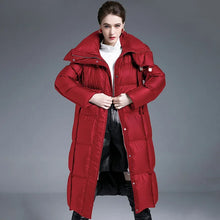 Women's Winter High End Down Jackets Thick Warm Long Coat