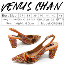 Spot Goods Elegant Streamlined Pointed Toe Women's Shoes Matching Flower Basket Handbag Party Women's Shoes And Bag Set