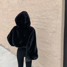 Women's Winter Fabulous Fluffy Hooded Fur Jacket