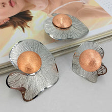 Fashion Dubai Gold-Plated Jewelry Set Simple Style African Necklace All Copper Material Hollow Surround Jewelry FHK15529