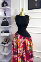 CM.YAYA Women Sleeveless with Sashes Printed Patchwork Tank Long Maxi Dress 2025 Birthday Evening Sexy Party Dresses Vestidos