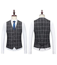 2024 Men's Suit One Button (suit + Vest + Trousers) Fashion Wedding Business Leisure Career Work Formal Three-piece Set M-5XL
