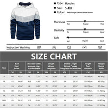 Men's Daily Casual Tricolour Hooded Sweatshirt And Pant