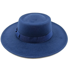 Sombrero Raised Top Fedora Hat 2023 New European and American Fedora Hat Jazz Hat Men's Round Top Hat New Wholesale Sombrero