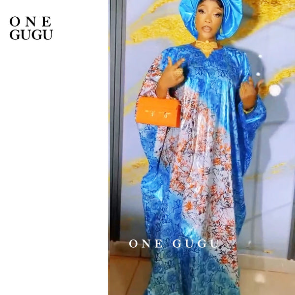 First Quality Printed African Traditional Dashiki Basin Wedding Dress Origianl Nigeria Bazin Riche Boubou Perfume Gown Long Robe