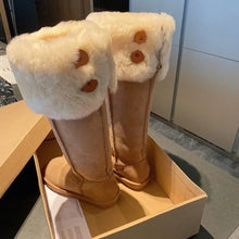 Women Winter Snow Boots Outdoor Warm Plush Cold-proof Women Shoes High Quality Slip on Versatile Round Long Boots Botas De Mujer