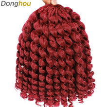 Ombre Jumpy Red Ginger Wand Curls Crochet Hair 1B 27 30 350 613 Purple Grey Colors jamaican twist braiding Hair 20 Strands/Pack