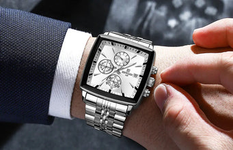 REWARD VIP Mens Watches Waterproof Luminous Sport Watches for Man Stainless Steel Wristwatch Chronograph Date Stopwatch
