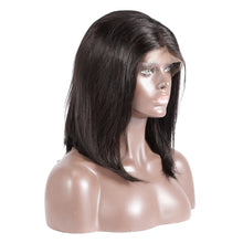 Straight Short Bob Wigs 13x4 Human Hair Lace Frontal Wigs 200% Remy Pre Plucked Transparent Lace 4x4 Short Bob Wigs For Women