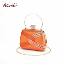 2024 High Quality Orange Color Peep Toe Butterfly Design Shoes Matching Bag Mature Ladies Party Women