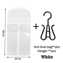 1Set Wig Storage Bag With Hanger Hair Bags With Plastic Hanger For Virgin Hair Black Wig Organizer Hangers For Multiple Wigs New