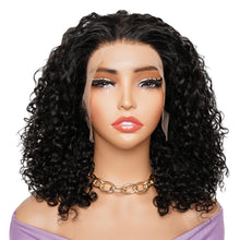 Double Drawn 300 Density Pixie Curl 13x4 Lace Front Wig Brown Ginger Human Hair Wig For Women Pre-Plucked Transparent Lace Front Human Hair Wig