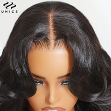 UNICE Hair 13x4 HD Lace Wigs Drawstring Cap Real Scalp Loose Wave Human Hair Wig Pre Plucked Pre Cut Pre Bleached Glueless Wig