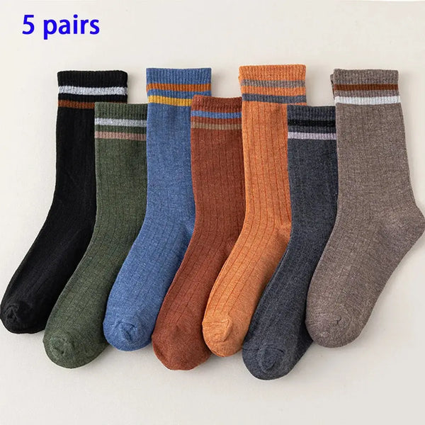 5 Pairs Winter MEN'S Sports Socks