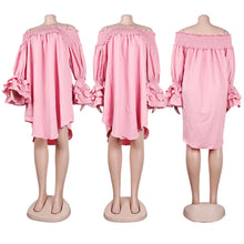 2023 Summer New Fashion Casual Women's Hot Selling Off Shoulder Bust Ruffled Dress