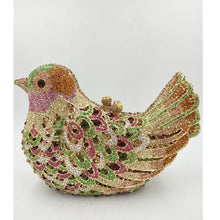 Latest Design Women Wedding Clutches Bags Purse for Bride Colorful Diamonds Purse Handbag Animal Bird Handmade Bridal Purses