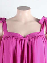 Wmstar Plus Size Dresses for Women New In Summer Clothes Slip Bow Big Hem Solid Elegant Maxi Dress Wholesale Dropshipping 2023