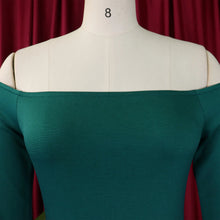 FairyShely Solid 2025 Off Shoulder Plus Size Dress Women Long Sleeve Large Big Bodycon Dresses Lady Party Tight Curvy Dress