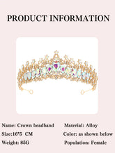Fashion Gold Silver Color Crystal Rhinestone Tiara And Crowns For Princess Women Diadems Bridal Wedding Hair Accessories