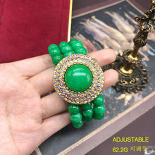 Natural grandmother green strawberry crystal beads rhinestone necklace earrings bracelet luxury exquisite women wedding jewelry