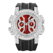 MISSFOX New Red Quartz Watch For Men Luxury Hip Hop Streetwear Clock Waterproof watches AAA Quartz Men's Wristwatches