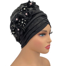2024 New African Women's Turban Cap Nigeria Auto Gele Headtie Already Made Wedding Geles Female Head Wraps with Diamond Flower