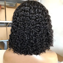 Wear And Go Glueless Wig Short Kinky Curly Bob Frontal Wig 12A Malaysian Lace Front Human Hair Wigs Wet And Wavy Water Wave Wig